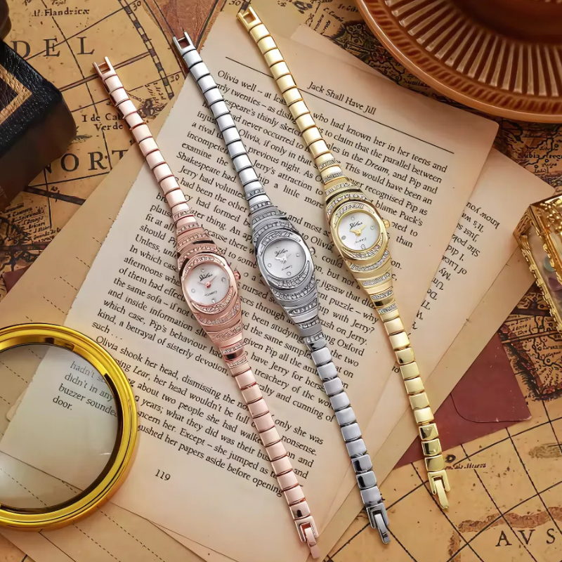 Elegant Horloge: Elegant Modern Dameshorloge Met Cadeauverpakking