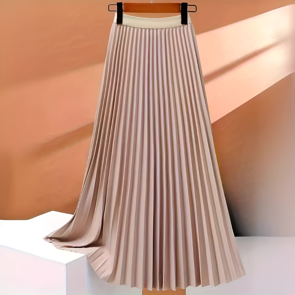 Elegante geplooide midi-rok voor dames