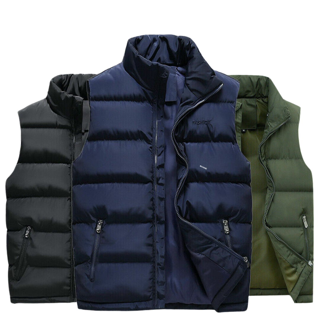 Gevoerde puffer bodywarmer voor heren