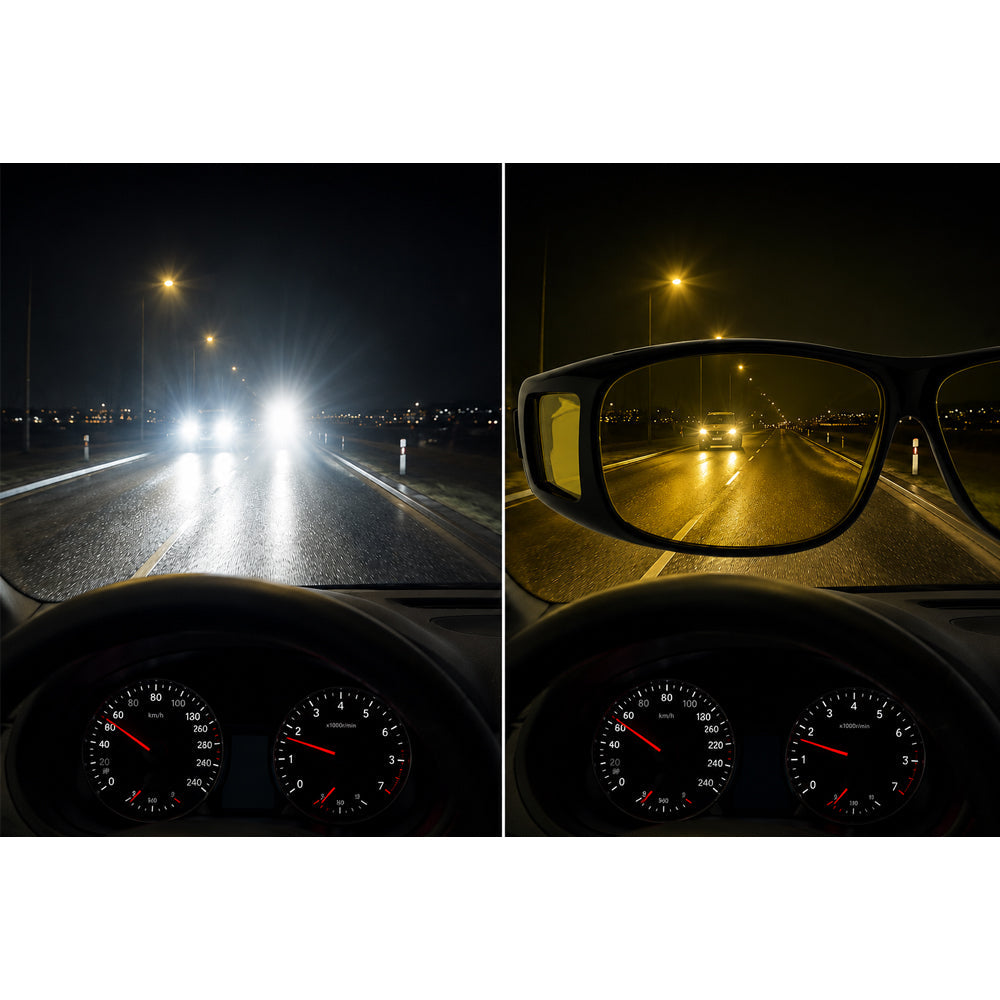 HD Vision Bril - 2-delige Gepolariseerde Dag & Nacht Bril - Ideaal voor Autorijden, Sporten, Nachtrijden & UV-Zonnebril