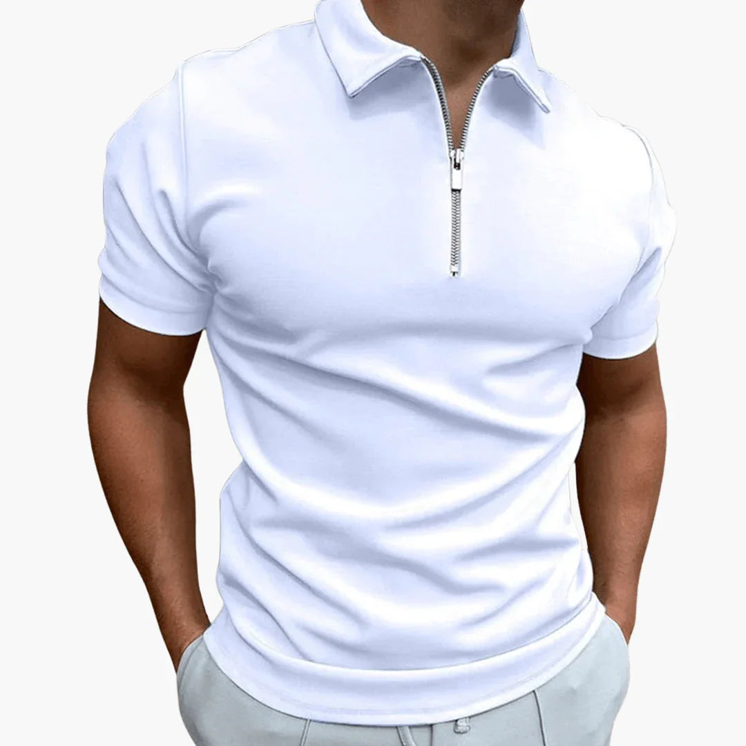 Heren Poloshirt met Ritssluiting - Comfortabel & Stijlvol