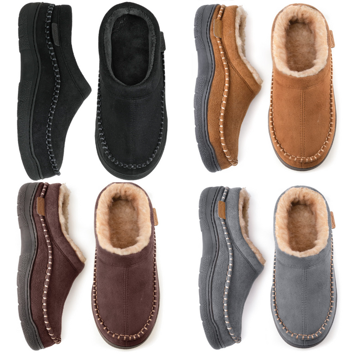 Herenpantoffels in een comfortabel design van zacht materiaal