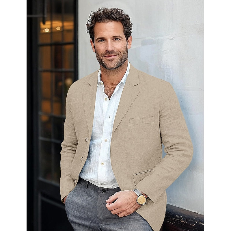 Klassieke, lichte herenblazer – Smart casual voor het hele jaar