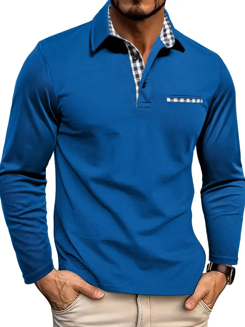 Poloshirt met lange mouwen