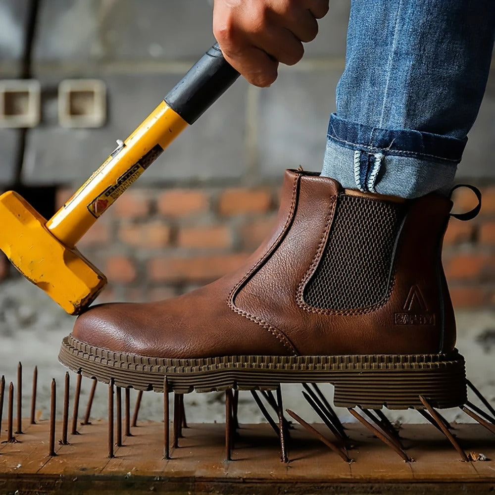Waterdichte veiligheidsschoenen voor heren met stalen neus – Antislip werkschoenen voor bouw en industrie