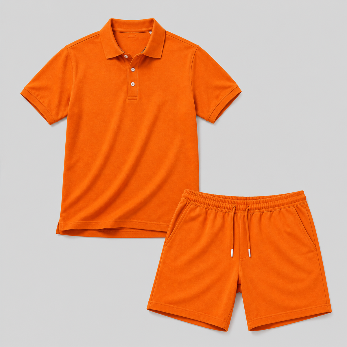 Zomerse sportset voor heren – Poloshirt & shorts, licht comfort