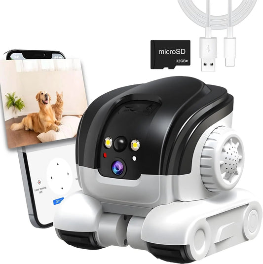 1080P huisdierencamera – Tweerichtingsaudio – Kleurennachtzicht tot 10 m – Bewegingsmeldingen – 32GB SD-kaart