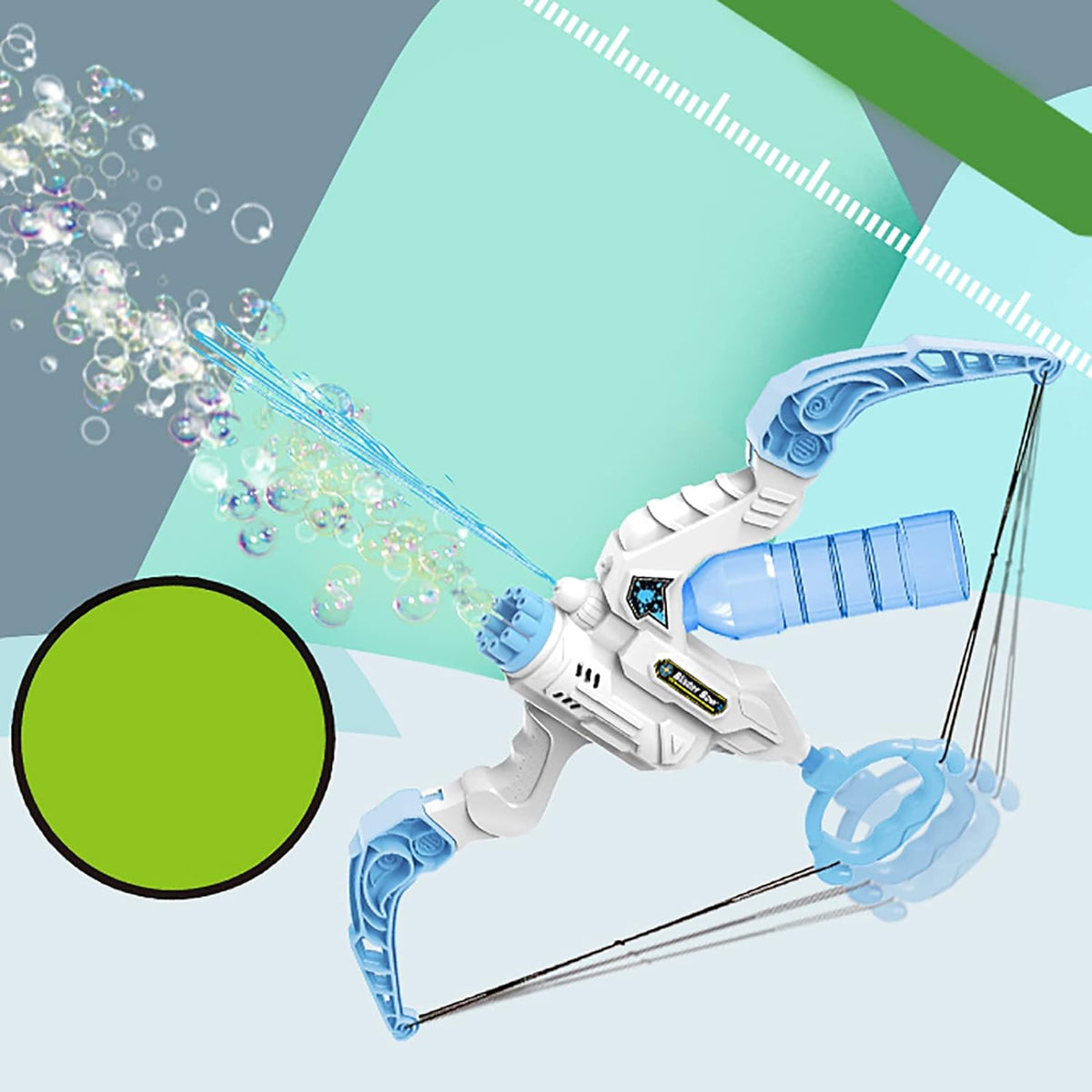 2-In-1 Bellenblaasmachine en Waterpistool Boog Speelgoed voor Kinderen - Buiten