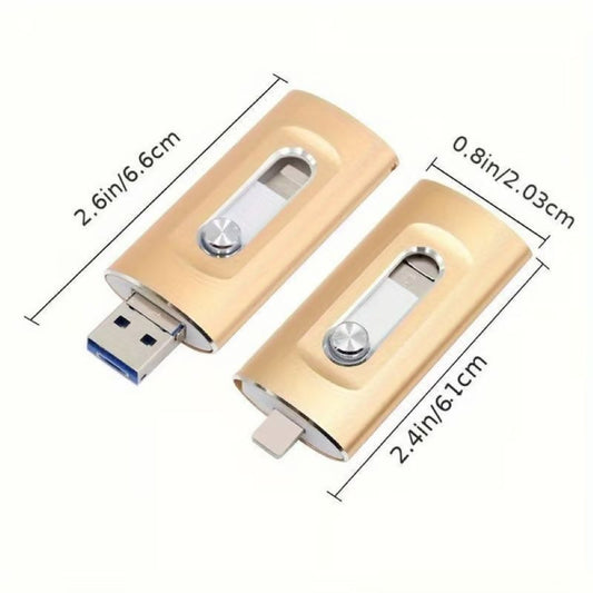 3-In-1 usb-stick met grote capaciteit voor mobiele telefoon en computer