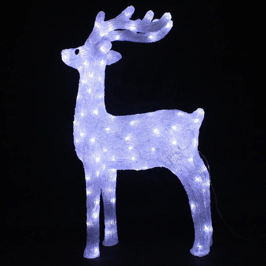 Acryl rendier met ledverlichting - hoogte 92 cm