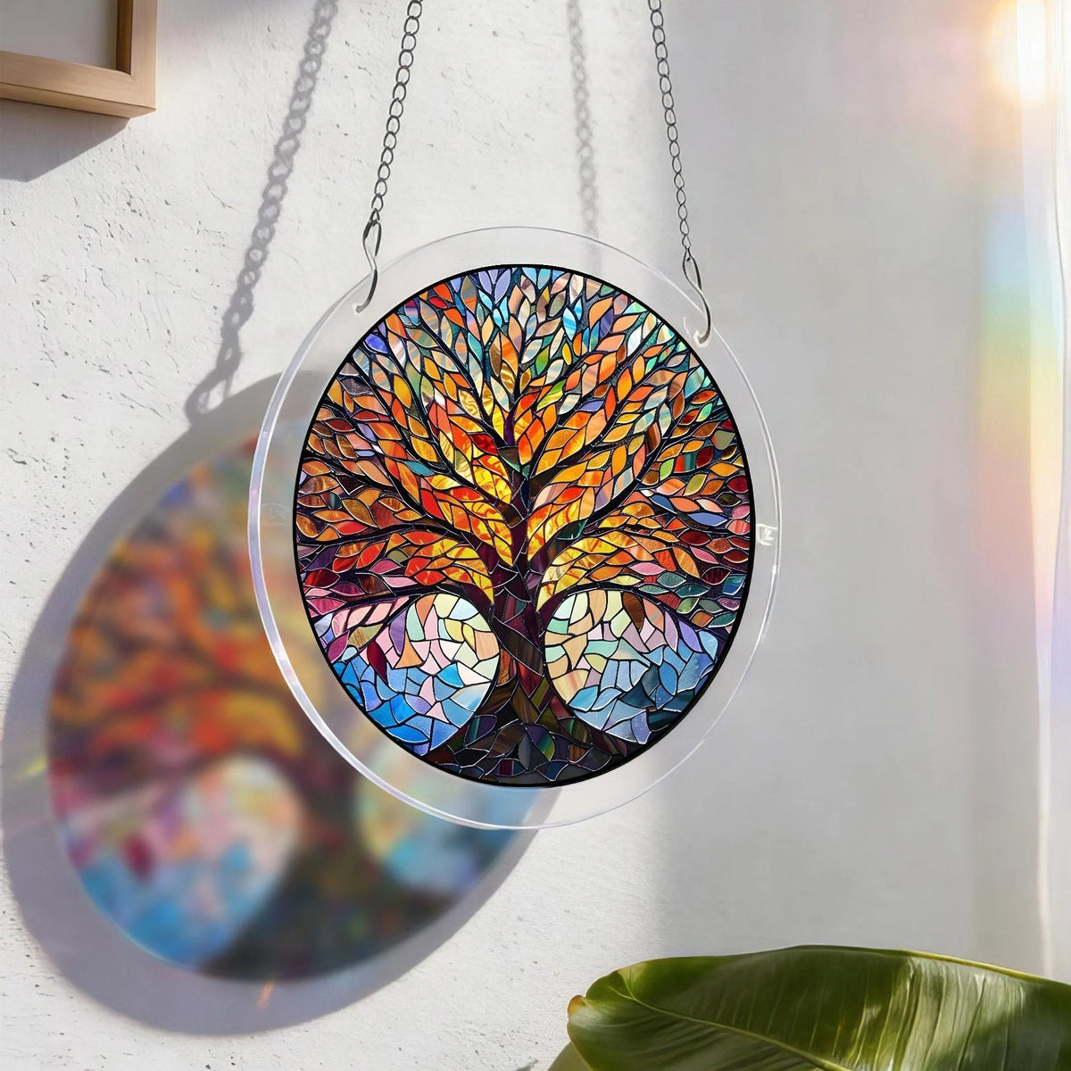 Acryl Zonnevanger Puzzel Decoratie met Magisch Regenboogeffect