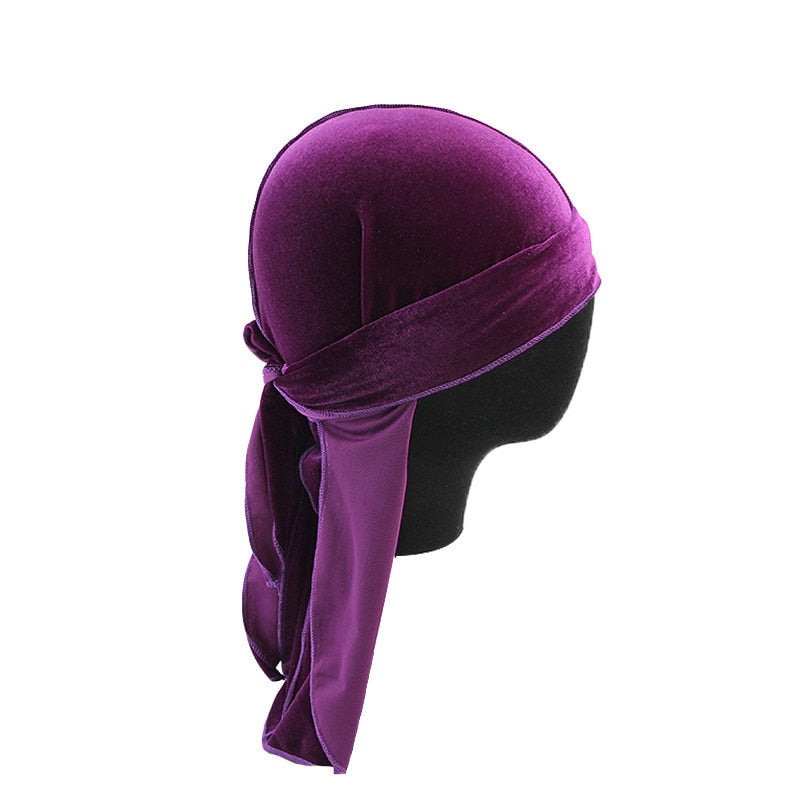 Ademende fluwelen durag