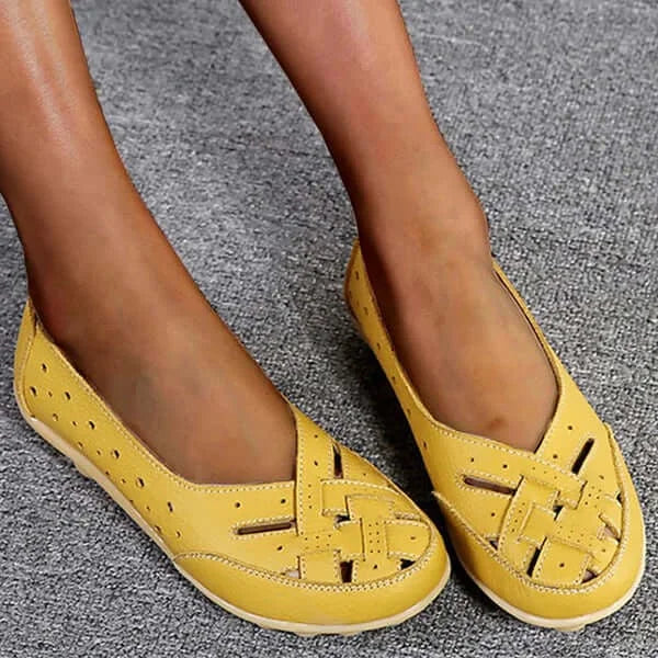 Ademende leren schoenen