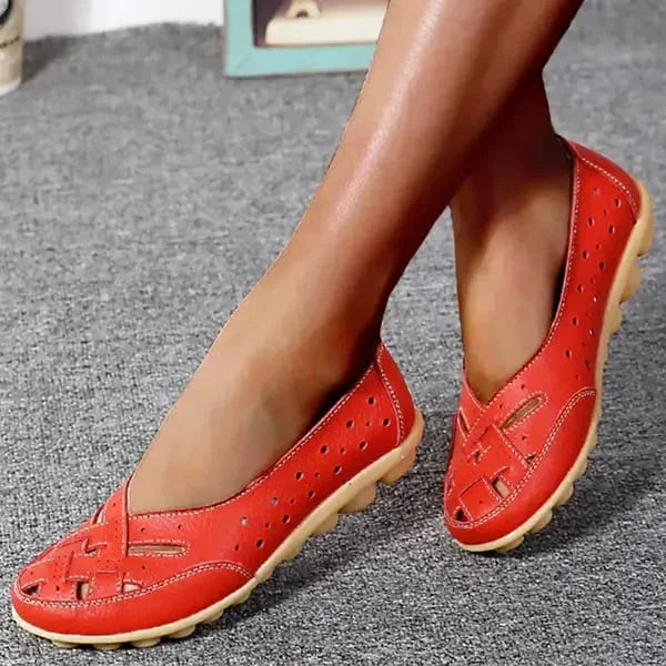 Ademende leren schoenen