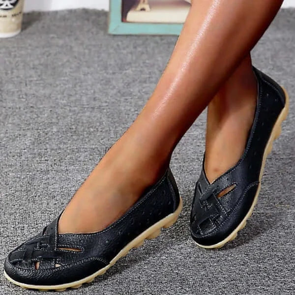 Ademende leren schoenen