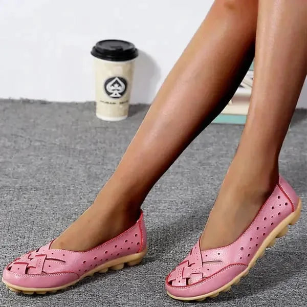 Ademende leren schoenen