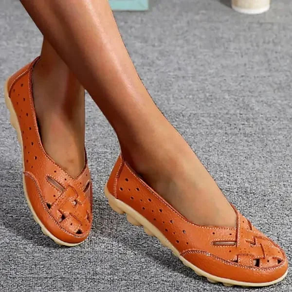 Ademende leren schoenen