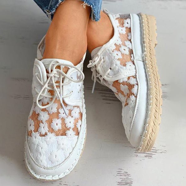 Ademende orthopedische schoenen met herfstpatroon