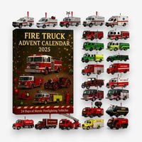 Adventskalender brandweerwagen met 24 speeltjes