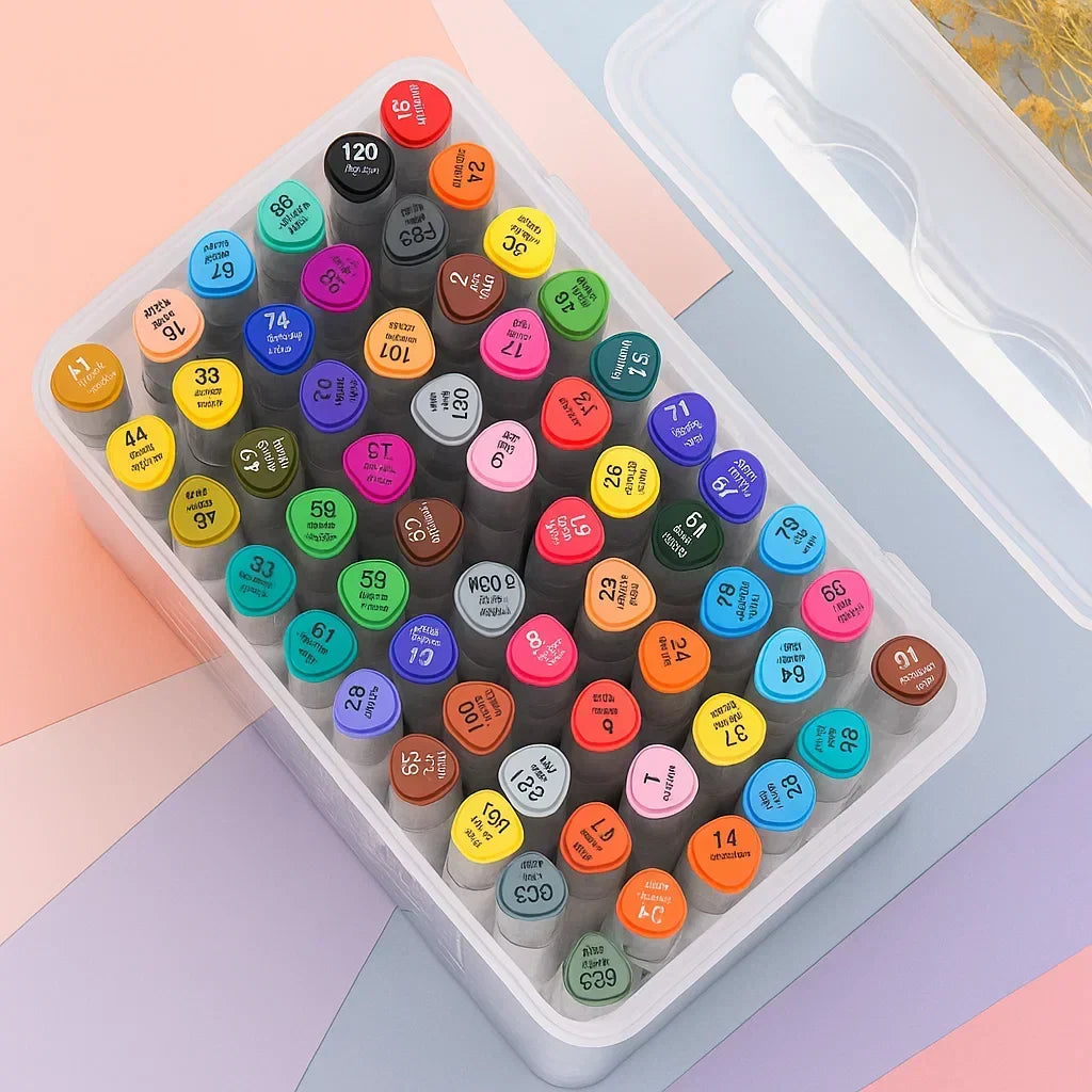 Afwasbare art markers met dubbele punt voor kinderen en volwassenen