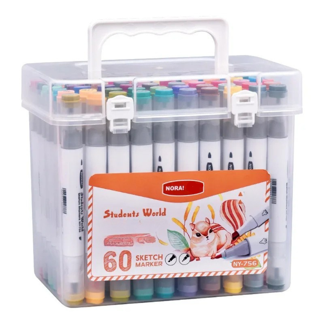 Afwasbare art markers met dubbele punt voor kinderen en volwassenen