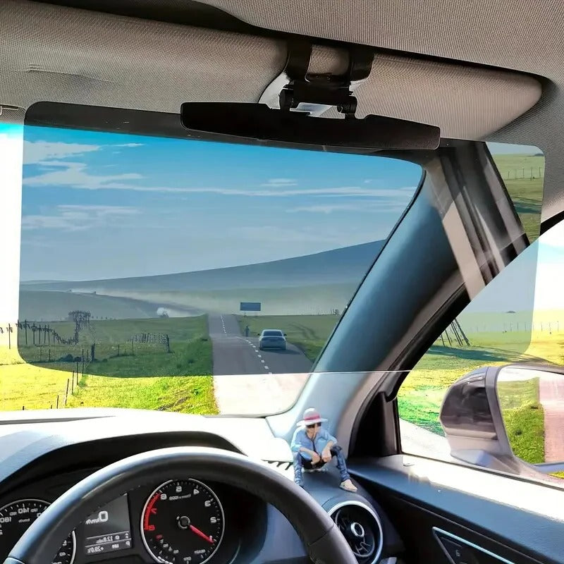 Anti-verblindende zonneklep verlenger voor de auto