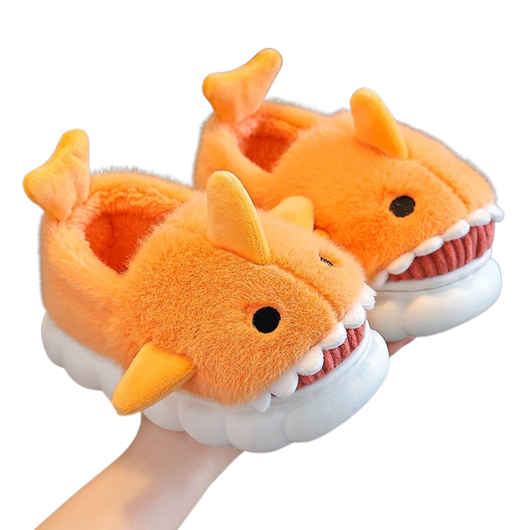 Antislip kinderpantoffels met haai