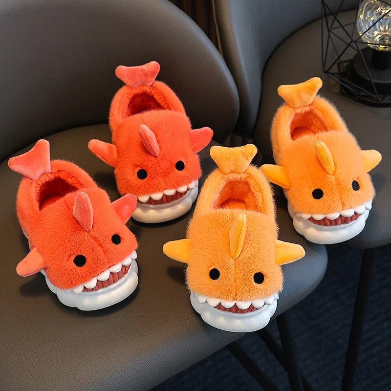 Antislip kinderpantoffels met haai