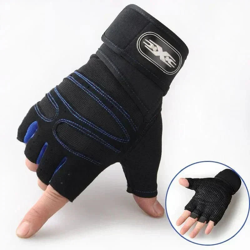 Antislip sporthandschoenen met polsondersteuning voor fitness en wielrennen
