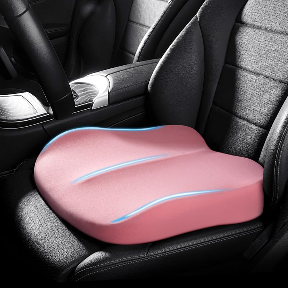Auto-Ophoogkussen – Traagschuim Stoelverhoger voor Extra Hoogte & Rijcomfort