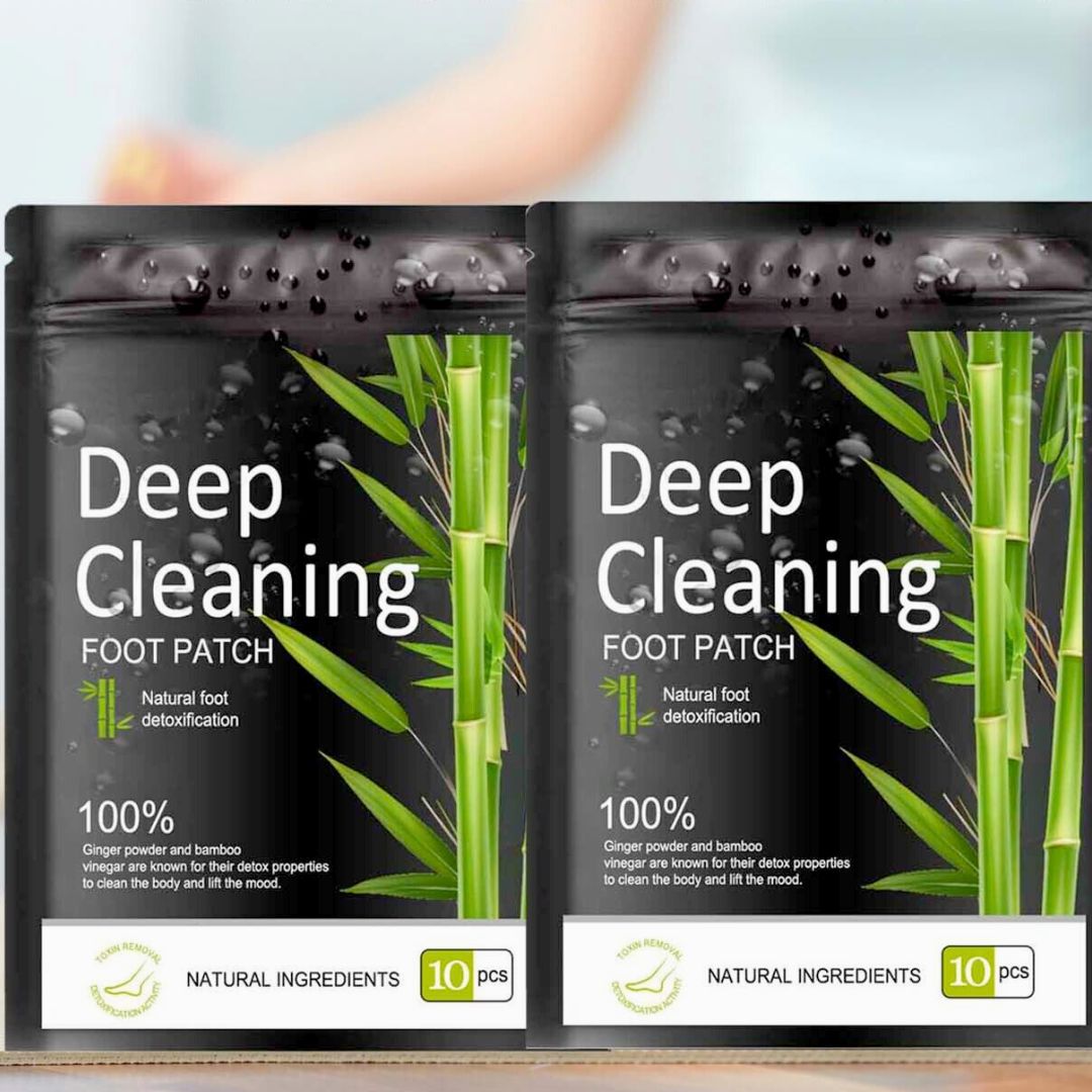 Bamboe houtskool detox voetpleisters voor natuurlijke wellness