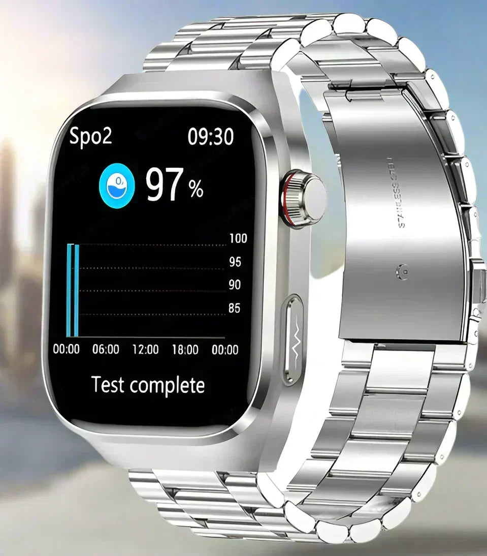 Bloedsuikerhorloge, ECG, urinezuur, Bluetooth