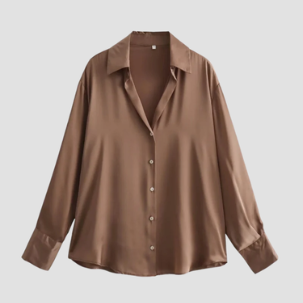 Blouse met lange mouwen en knopen