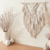 Boho macramé wanddecoratie | Handgeweven wandkleed