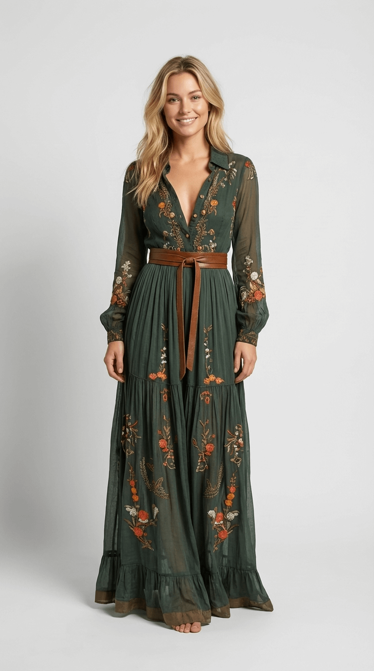 Boho maxi-jurk