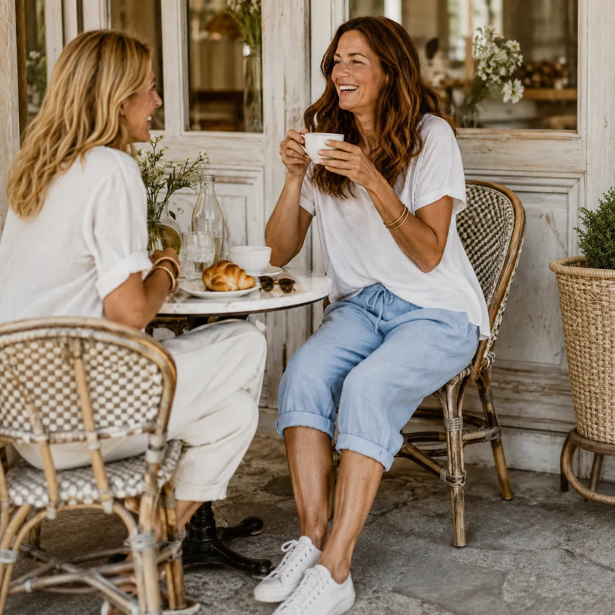 Capribroek met pull-on look