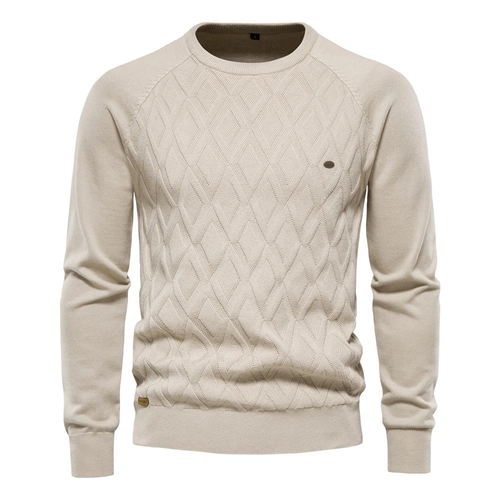 Casual gebreide herentrui