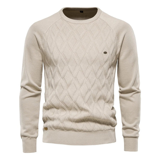 Casual gebreide herentrui