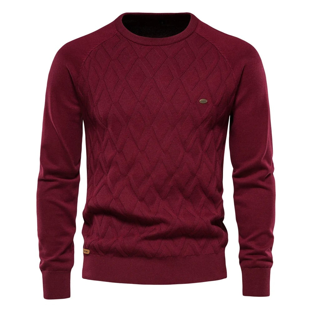 Casual gebreide herentrui