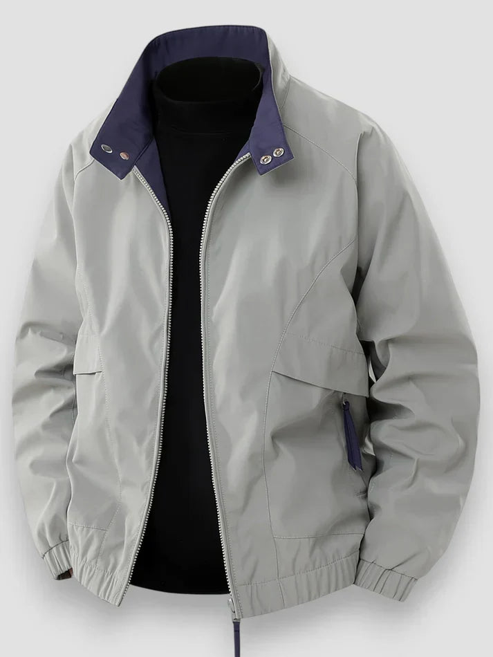 Casual herenjas met ritssluiting