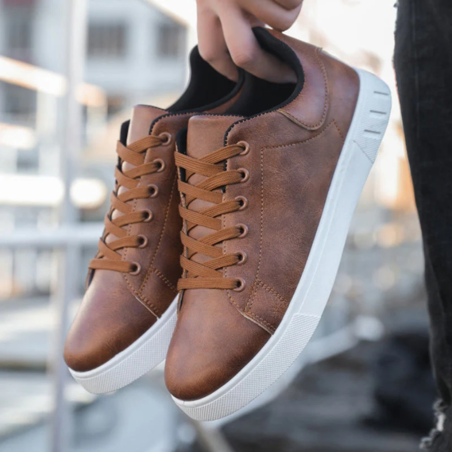 Casual herensneakers met veters