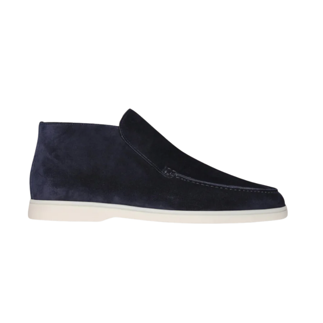Casual loafers met suède-look