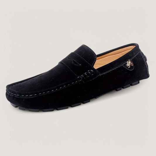 Casual mocassins voor heren met rubberen zool