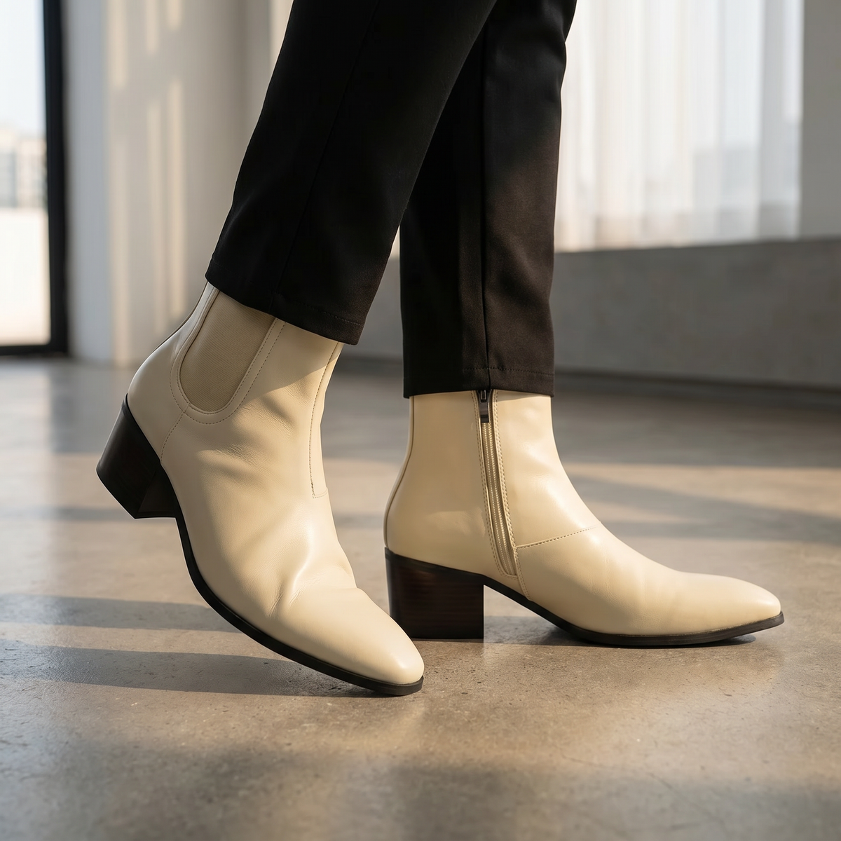 Chelsea boots voor heren met ritssluiting aan de zijkant | Elegant-casual schoenen