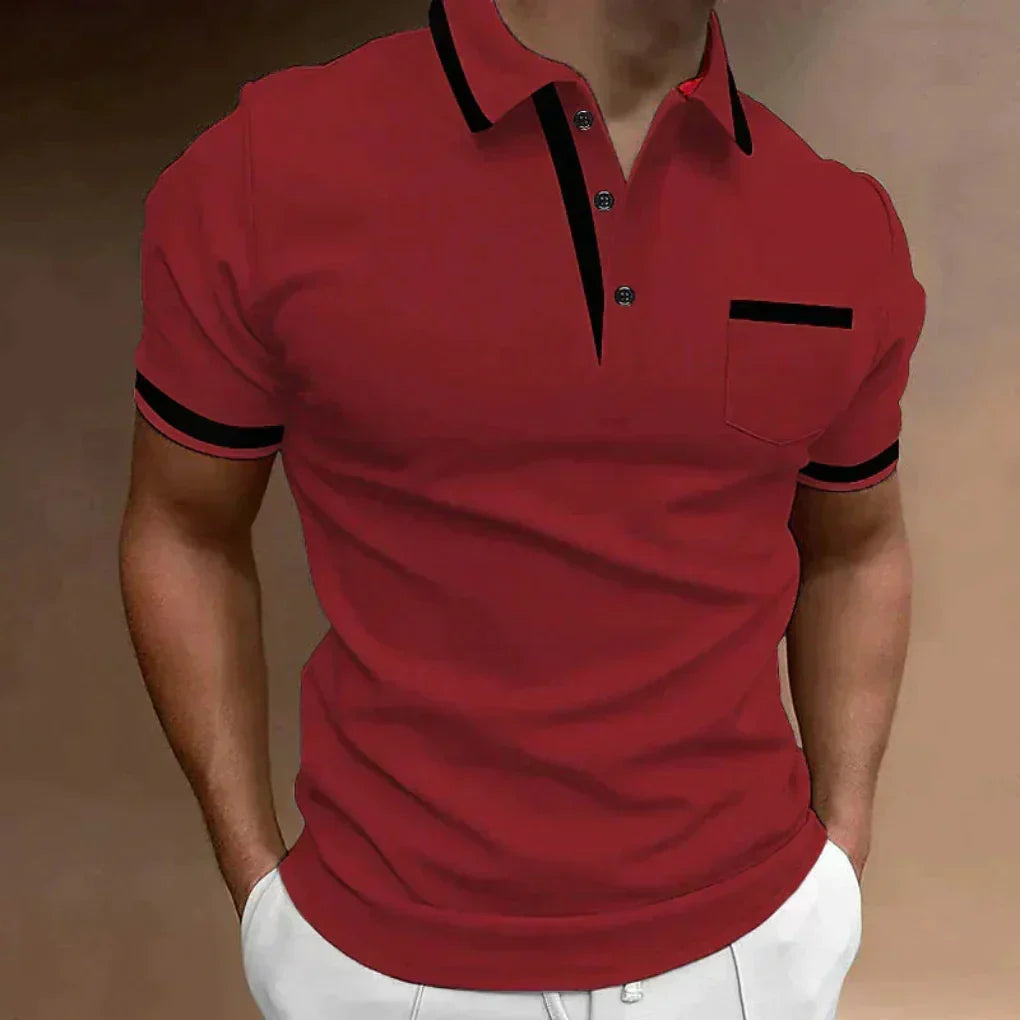 Comfortabel klassiek poloshirt met borstzak