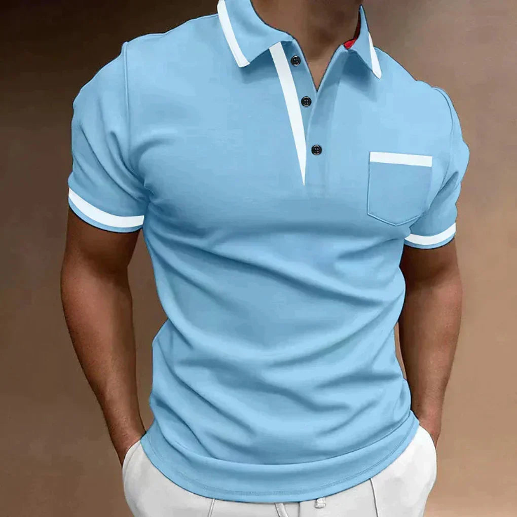Comfortabel klassiek poloshirt met borstzak