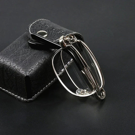 Compacte opvouwbare leesbril met etui