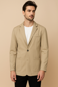 Corduroy blazer voor heren met reverskraag