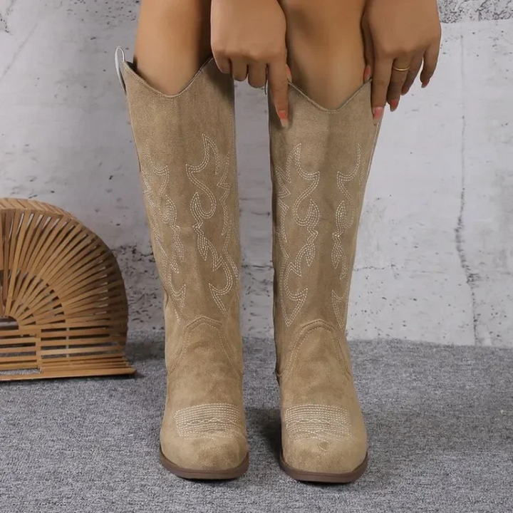 Cowboylaarzen voor dames met klassiek design