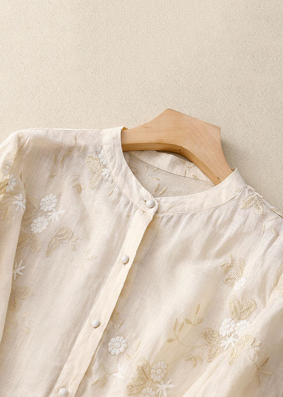 Dames blouse met bloemenprint en knopen